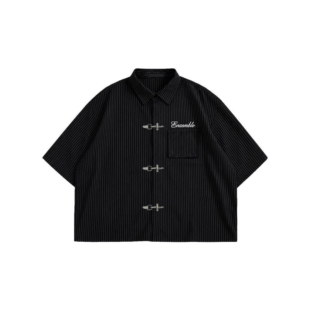 Saint Black Clasp Shirt