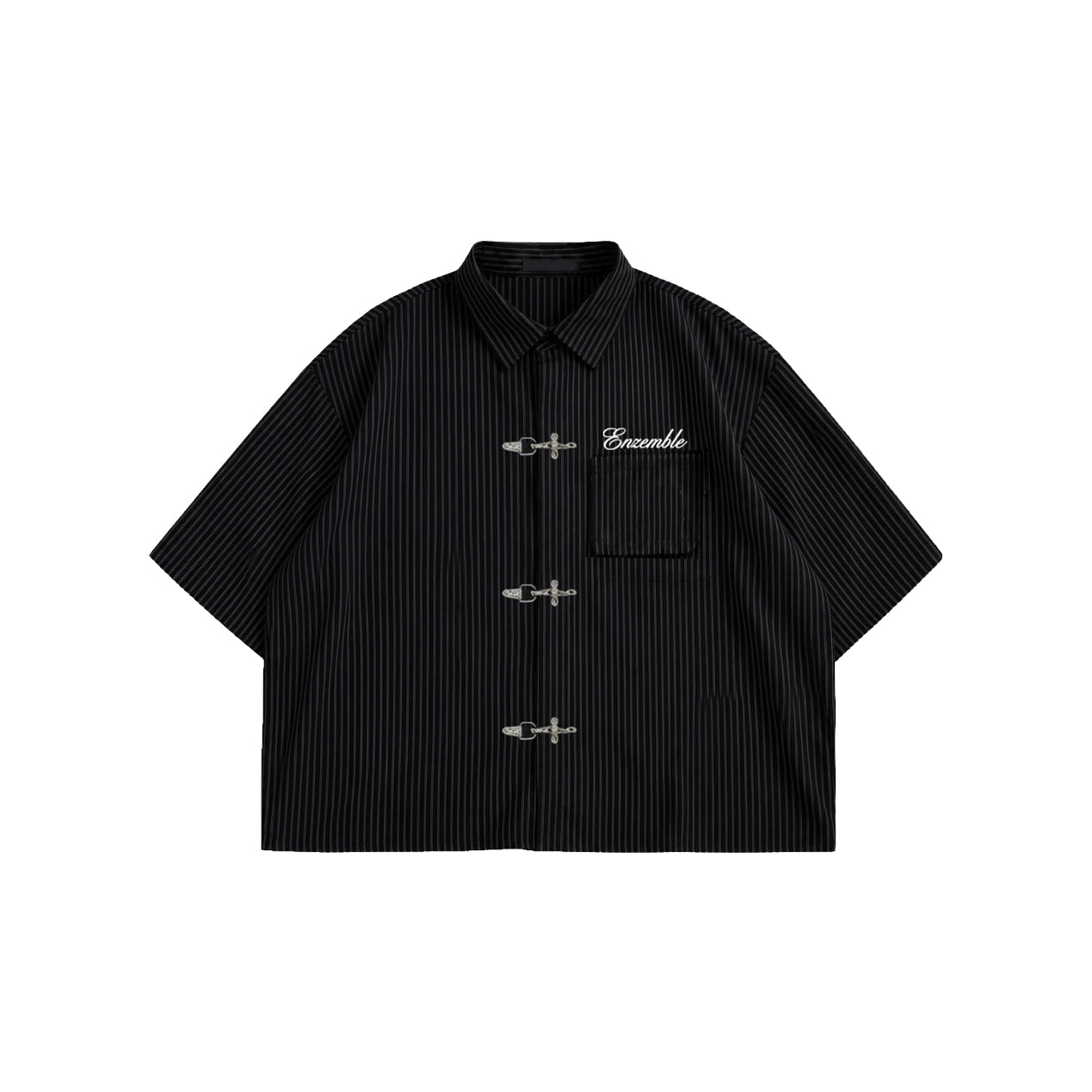 Saint Black Clasp Shirt