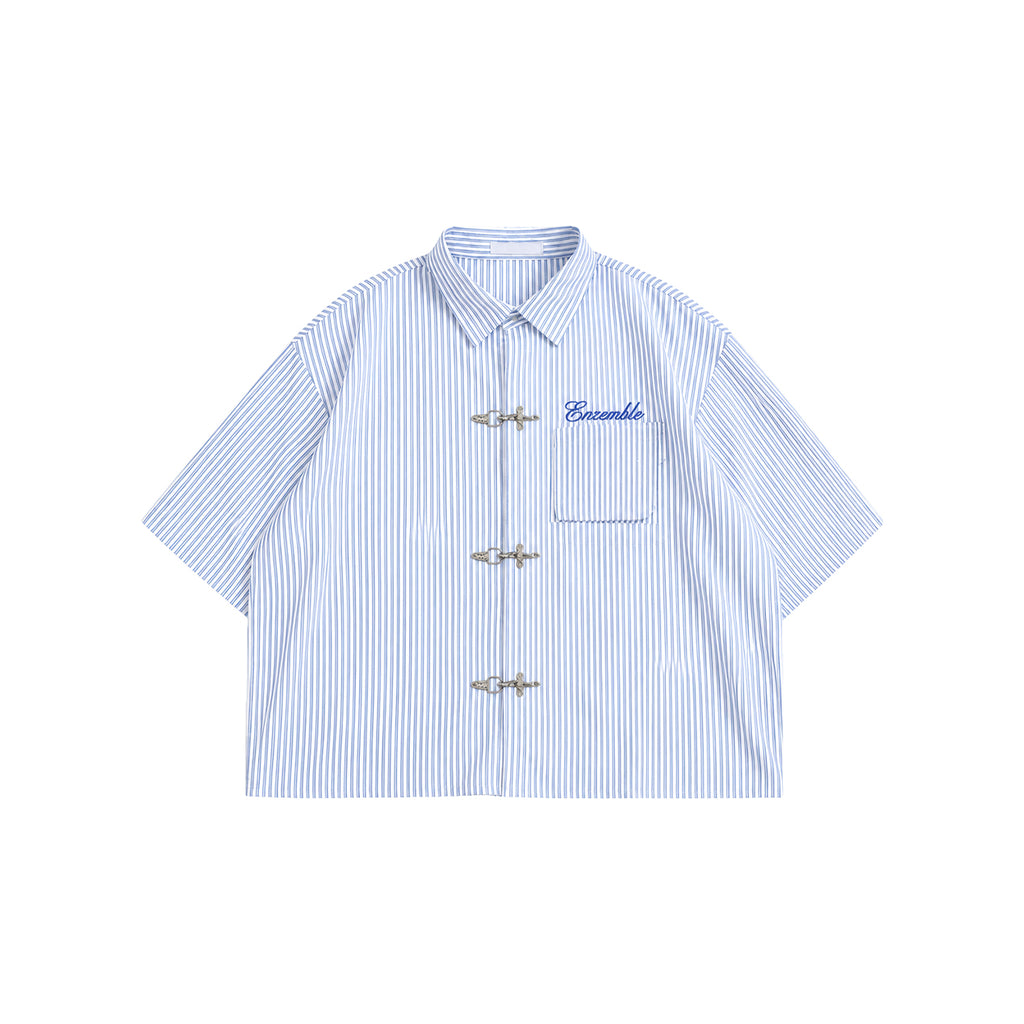 Saint Blue Clasp Shirt
