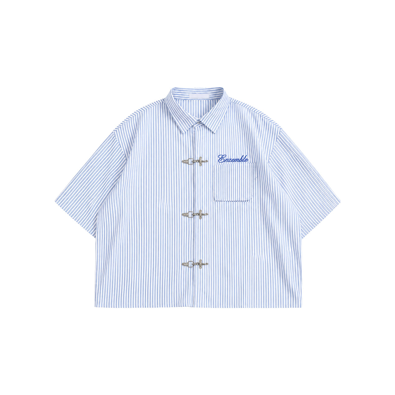 Saint Blue Clasp Shirt