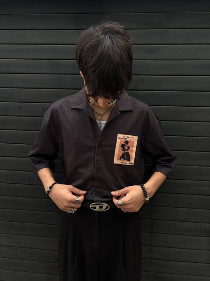 Vintage Blue Boxy Fit Denim Shirt