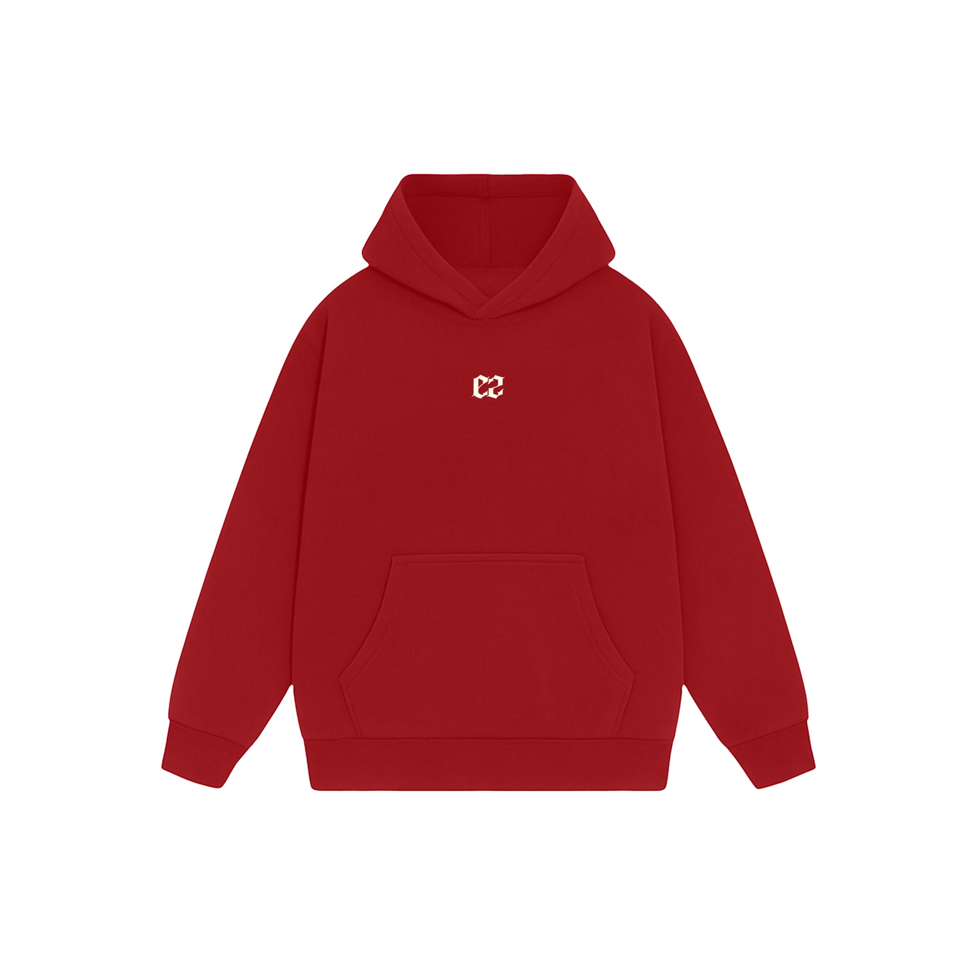 RED OVERSIZED HOODIE