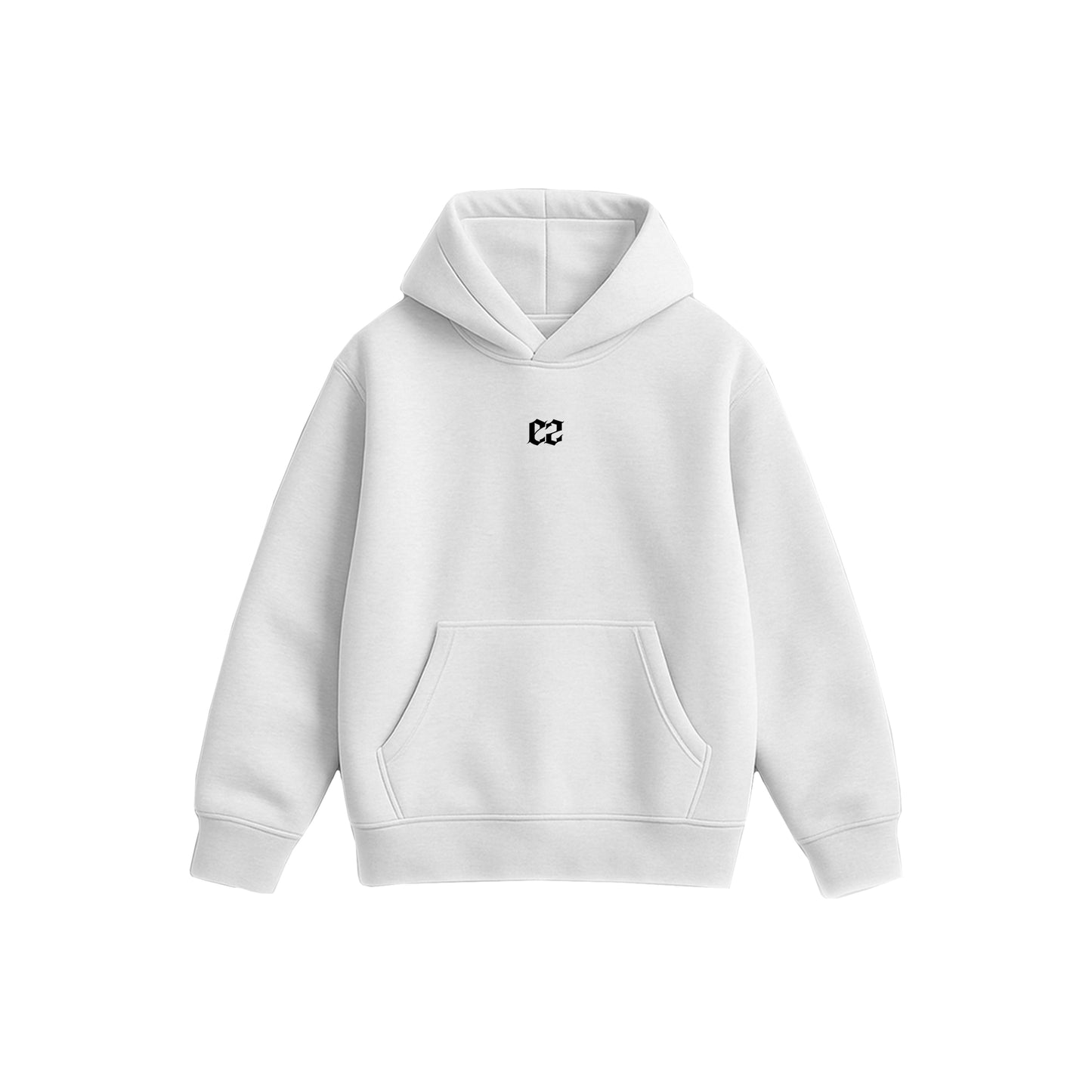 WHITE OVERSIZED HOODIE